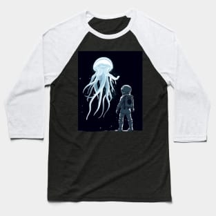 Astronaut and Jellyfish Baseball T-Shirt